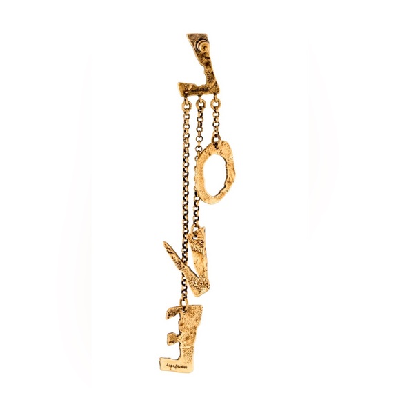 Acne Studios LOVE Single Statement Drop Earring - Picture 5 of 5